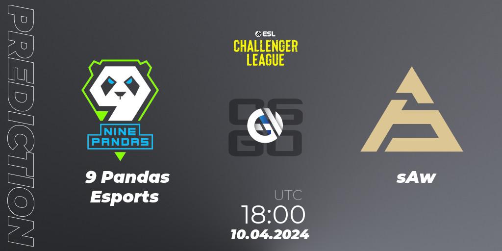 Prognoza 9 Pandas Esports - sAw. 10.04.24, CS2 (CS:GO), ESL Challenger League Season 47: Europe