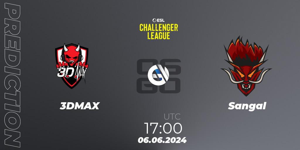 Prognoza 3DMAX - Sangal. 06.06.2024 at 17:00, Counter-Strike (CS2), ESL Challenger League Season 47: Europe
