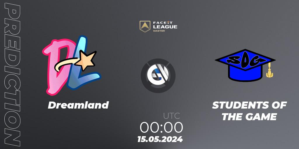 Prognoza Dreamland - STUDENTS OF THE GAME. 15.05.2024 at 00:00, Overwatch, FACEIT League Season 1 - NA Master Road to EWC
