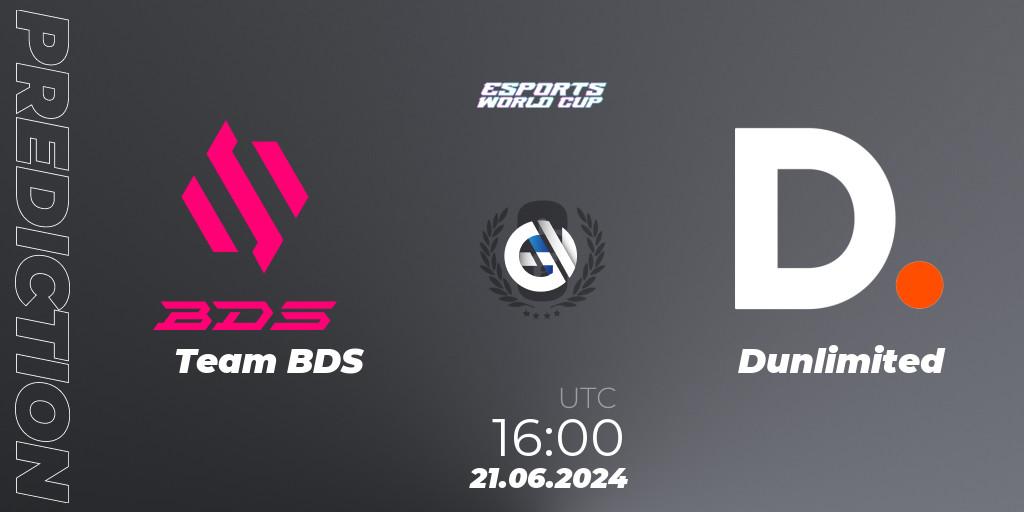 Prognoza Team BDS - Dunlimited. 21.06.2024 at 16:00, Rainbow Six, Esports World Cup 2024: Europe OQ