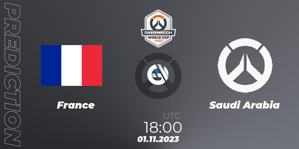 Prognoza France - Saudi Arabia. 01.11.23, Overwatch, Overwatch World Cup 2023