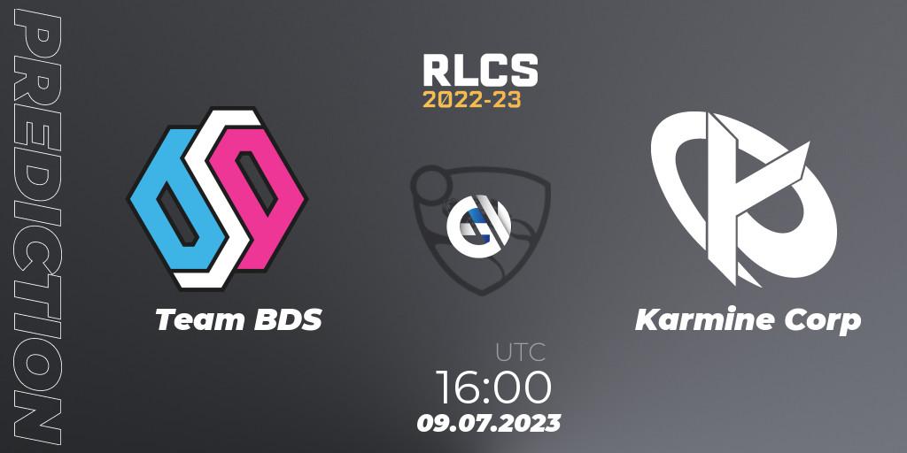 Prognoza Team BDS - Karmine Corp. 09.07.2023 at 16:00, Rocket League, RLCS 2022-23 Spring Major