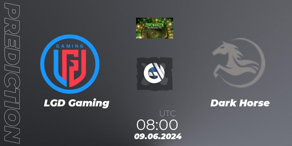 Prognoza LGD Gaming - Dark Horse. 09.06.2024 at 08:00, Dota 2, The International 2024 - China Closed Qualifier