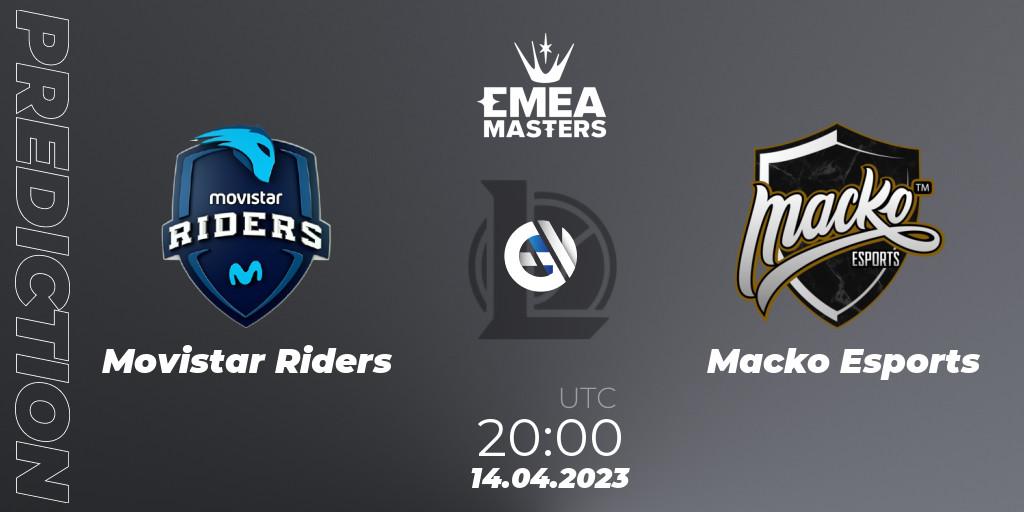 Prognoza Movistar Riders - Macko Esports. 14.04.2023 at 20:00, LoL, EMEA Masters Spring 2023 - Group Stage
