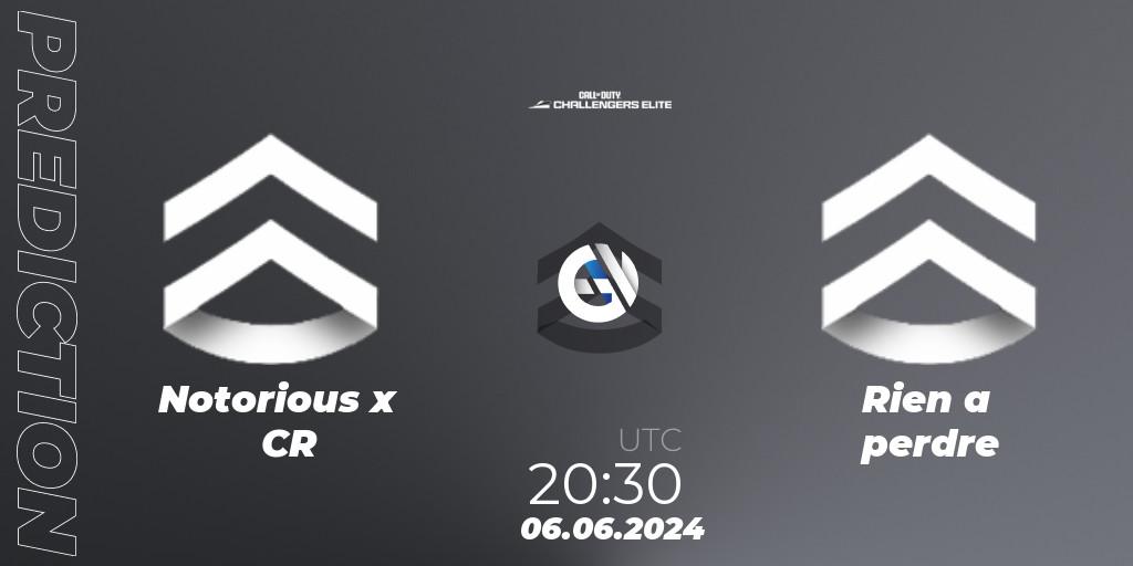 Prognoza Notorious x CR - Rien a perdre. 06.06.2024 at 19:30, Call of Duty, Call of Duty Challengers 2024 - Elite 3: EU