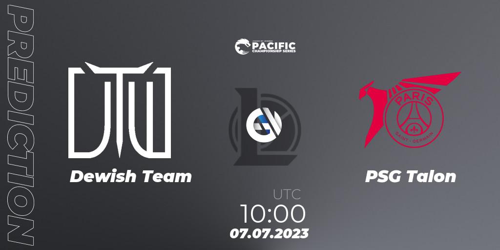 Prognoza Dewish Team - PSG Talon. 07.07.2023 at 10:00, LoL, PACIFIC Championship series Group Stage