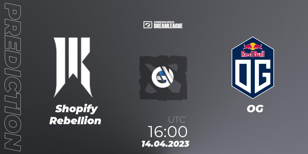 Prognoza Shopify Rebellion - OG. 14.04.23, Dota 2, DreamLeague Season 19 - Group Stage 2