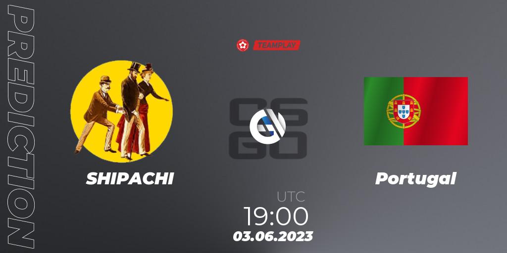 Prognoza SHIPACHI - Portugal. 03.06.2023 at 19:00, Counter-Strike (CS2), LEON x TEAMPLAY Season 1: Closed Qualifier