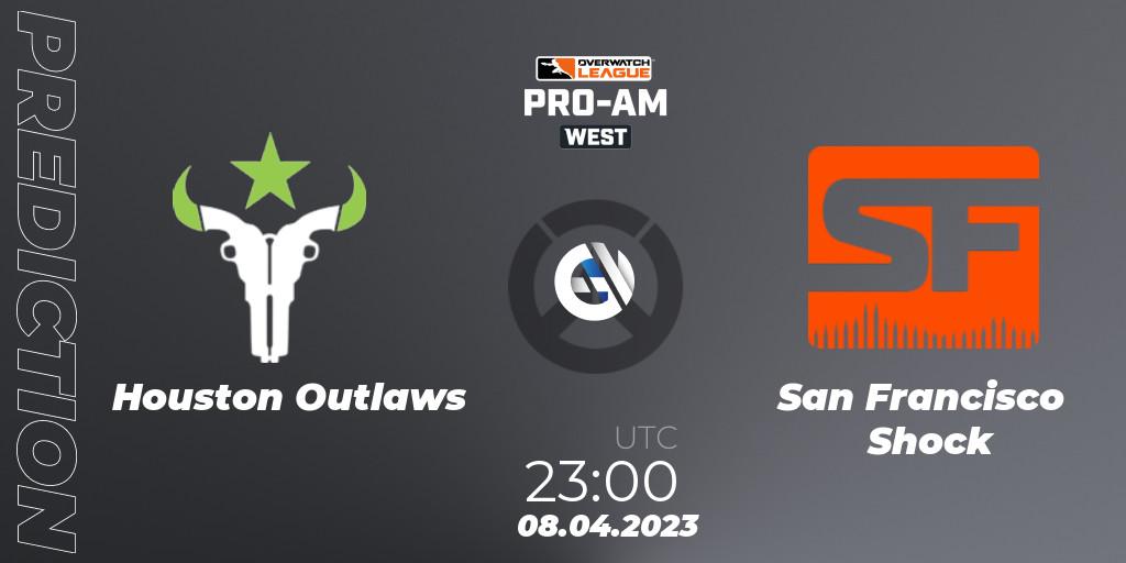 Prognoza Houston Outlaws - San Francisco Shock. 08.04.2023 at 23:00, Overwatch, Overwatch League 2023 - Pro-Am