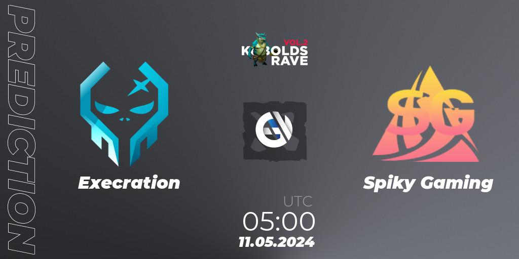 Prognoza Execration - Spiky Gaming. 11.05.2024 at 05:00, Dota 2, Cringe Station Kobolds Rave 2