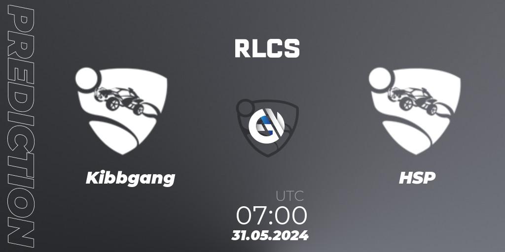 Prognoza Kibbgang - HSP. 31.05.2024 at 07:00, Rocket League, RLCS 2024 - Major 2: OCE Open Qualifier 6
