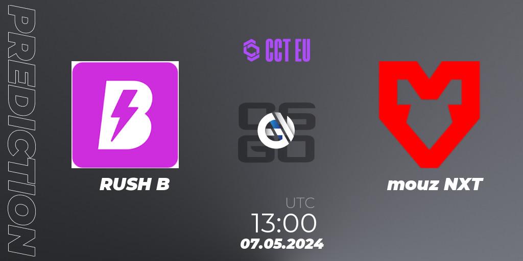 Prognoza RUSH B - mouz NXT. 07.05.2024 at 13:00, Counter-Strike (CS2), CCT Season 2 Europe Series 2 
