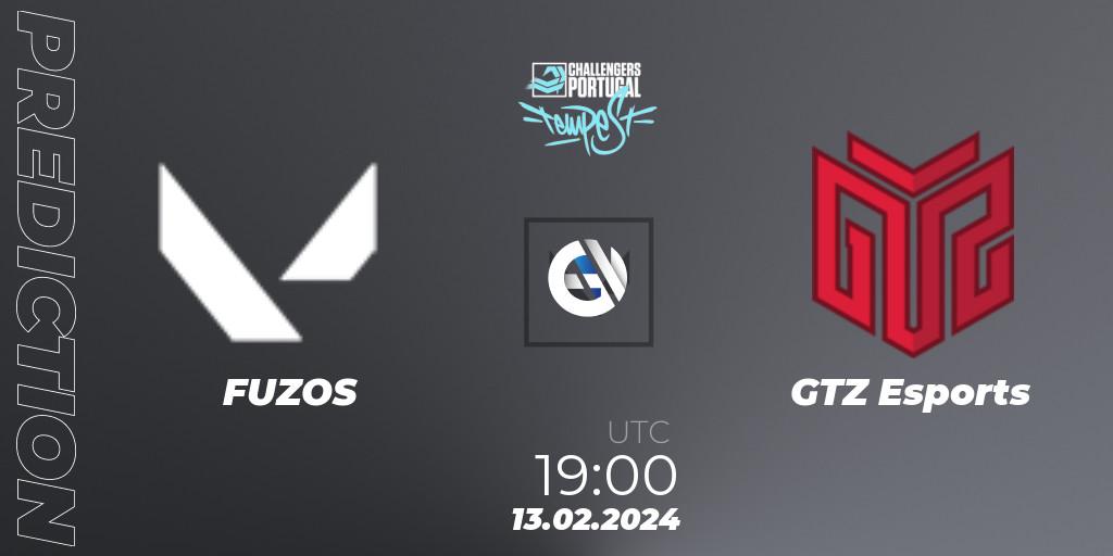 Prognoza FUZOS - GTZ Esports. 13.02.24, VALORANT, VALORANT Challengers 2024 Portugal: Tempest Split 1