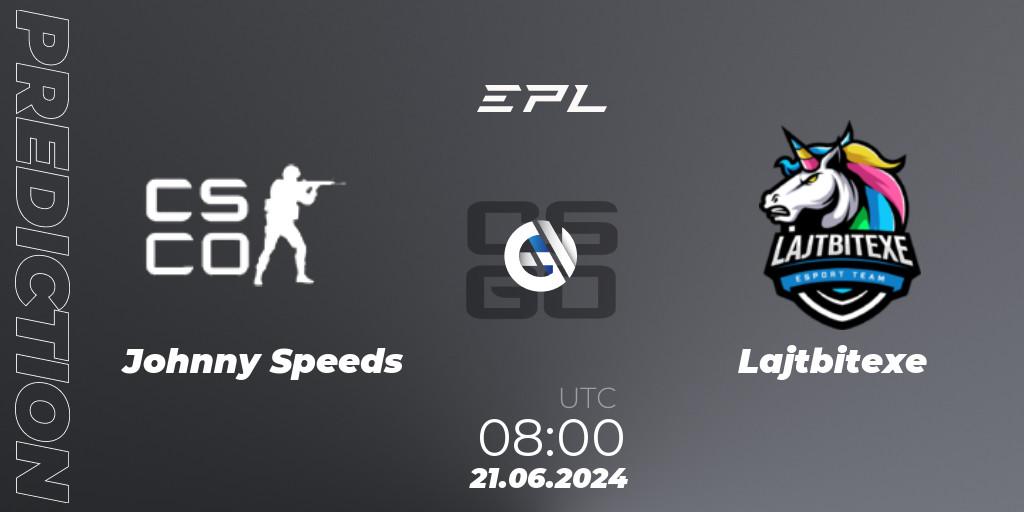 Prognoza Johnny Speeds - Lajtbitexe. 21.06.2024 at 08:00, Counter-Strike (CS2), European Pro League Season 18: Division 2