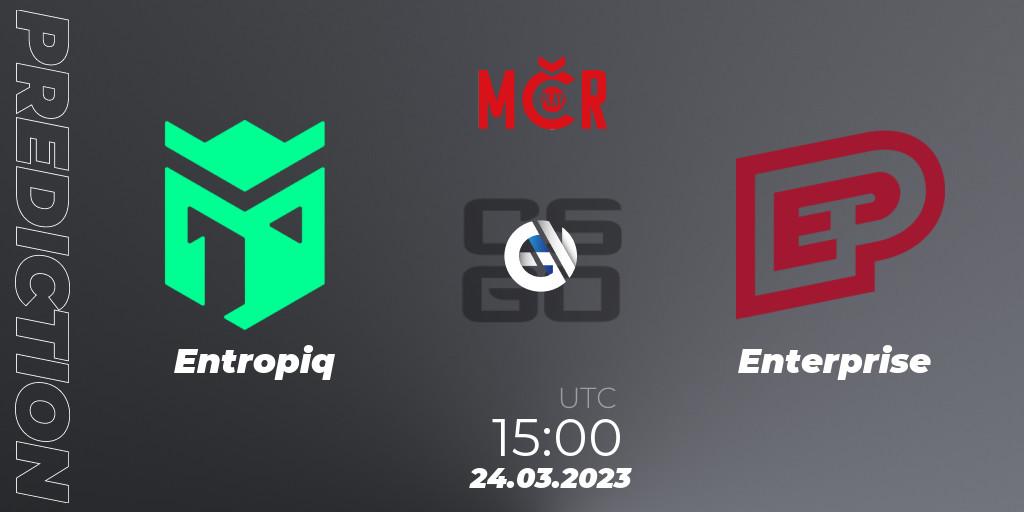Prognoza Entropiq - Enterprise. 24.03.2023 at 15:00, Counter-Strike (CS2), Tipsport Cup Prague Spring 2023: Online Stage