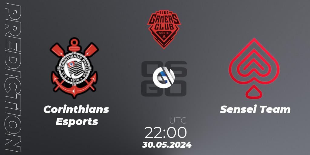 Prognoza Corinthians Esports - Sensei Team. 30.05.2024 at 22:30, Counter-Strike (CS2), Gamers Club Liga Série A: May 2024