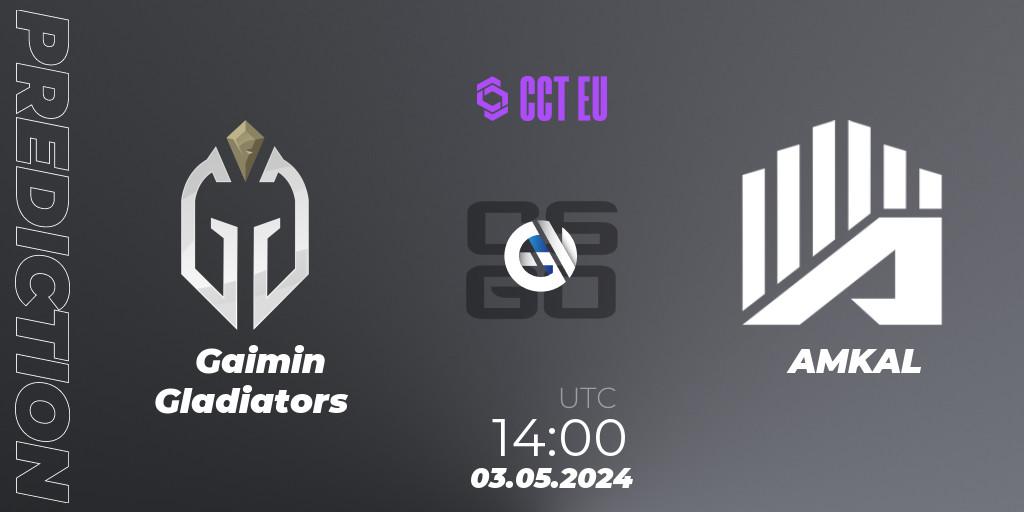 Prognoza Gaimin Gladiators - AMKAL. 03.05.2024 at 14:00, Counter-Strike (CS2), CCT Season 2 Europe Series 1