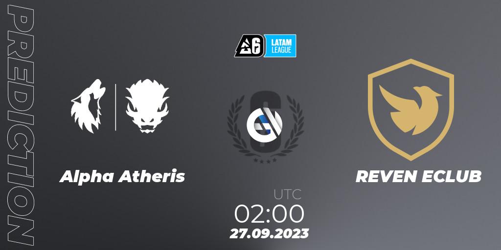 Prognoza Alpha Atheris - REVEN ECLUB. 27.09.23, Rainbow Six, LATAM League 2023 - Stage 2