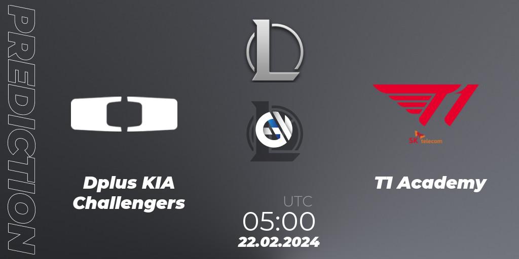 Prognoza Dplus KIA Challengers - T1 Academy. 22.02.24, LoL, LCK Challengers League 2024 Spring - Group Stage