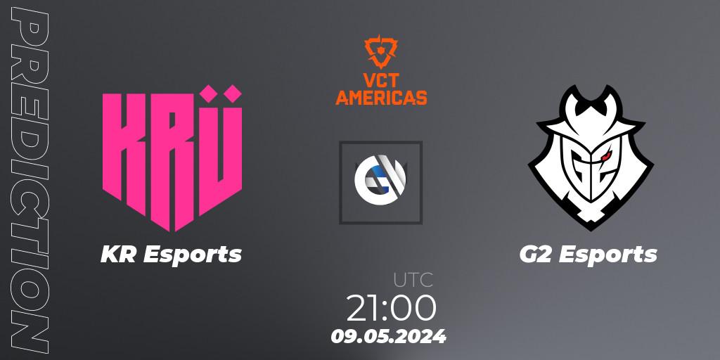 Prognoza KRÜ Esports - G2 Esports. 09.05.2024 at 21:10, VALORANT, VCT 2024: Americas League - Stage 1