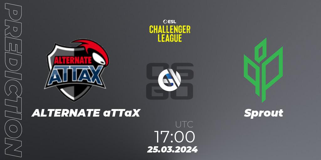 Prognoza ALTERNATE aTTaX - ex-Sprout. 25.03.2024 at 17:00, Counter-Strike (CS2), ESL Challenger League Season 47: Europe