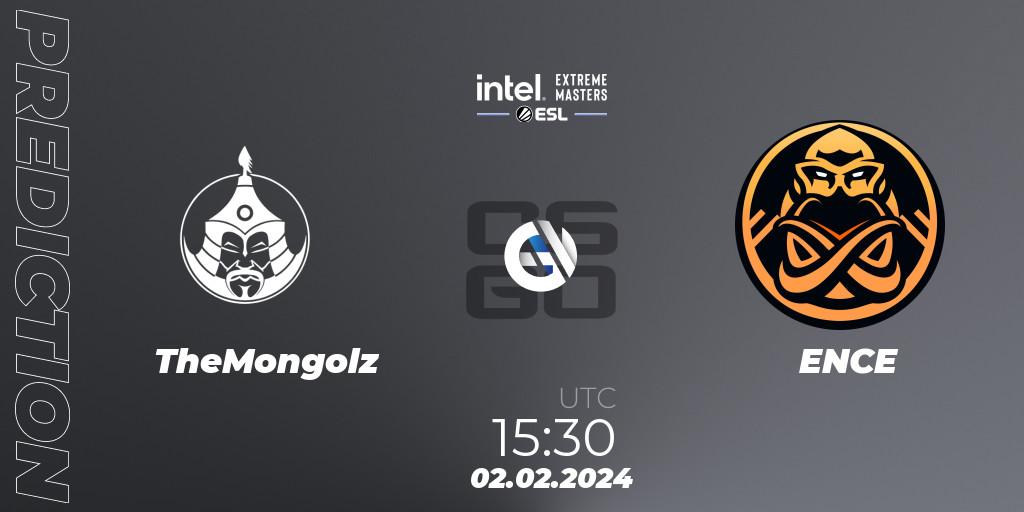 Prognoza TheMongolz - ENCE. 02.02.2024 at 15:30, Counter-Strike (CS2), IEM Katowice 2024 Play-in