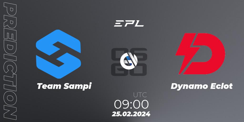 Prognoza Team Sampi - Dynamo Eclot. 25.02.2024 at 09:00, Counter-Strike (CS2), European Pro League Season 15: Division 2