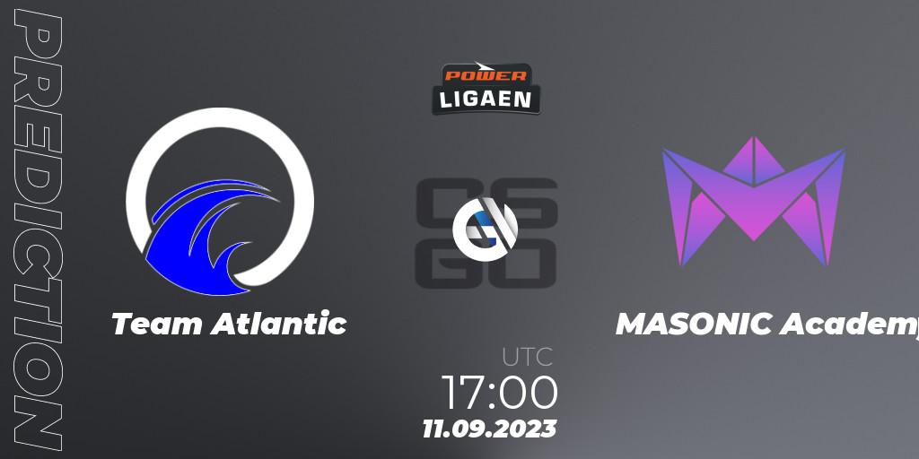 Prognoza Team Atlantic - MASONIC Academy. 11.09.2023 at 17:00, Counter-Strike (CS2), POWER Ligaen Season 24 Finals