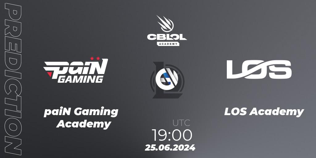 Prognoza paiN Gaming Academy - LOS Academy. 25.06.2024 at 19:00, LoL, CBLOL Academy 2024