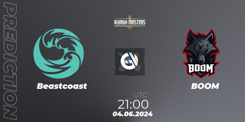 Prognoza Beastcoast - BOOM. 04.06.2024 at 21:20, Dota 2, Riyadh Masters 2024: South America Closed Qualifier