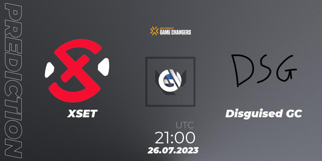 Prognoza XSET - Disguised GC. 26.07.2023 at 21:00, VALORANT, VCT 2023: Game Changers North America Series S2