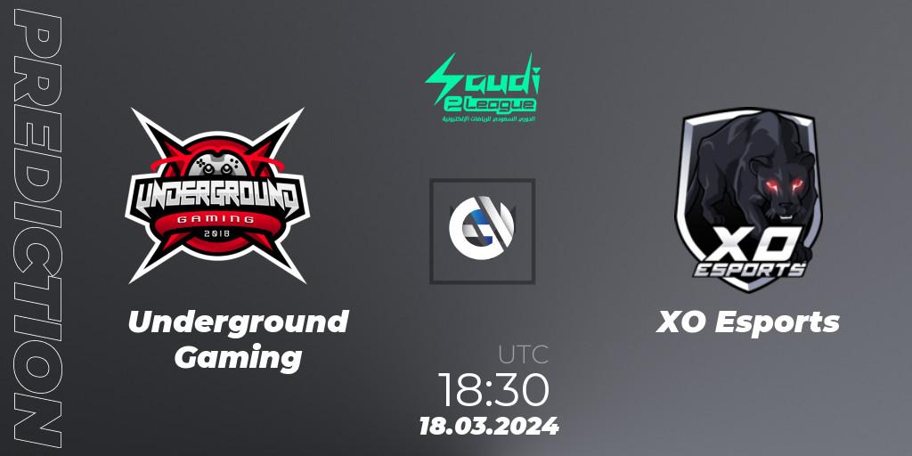 Prognoza Underground Gaming - XO Esports. 21.03.2024 at 20:30, VALORANT, Saudi eLeague 2024: Major 1