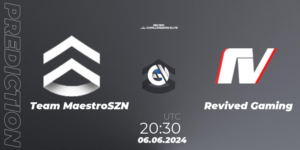 Prognoza Team MaestroSZN - Revived Gaming. 06.06.2024 at 19:30, Call of Duty, Call of Duty Challengers 2024 - Elite 3: EU