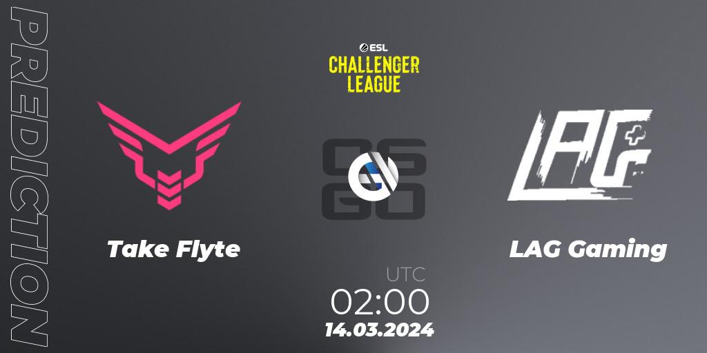 Prognoza Take Flyte - LAG Gaming. 21.03.24, CS2 (CS:GO), ESL Challenger League Season 47: North America