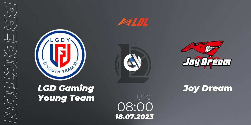 Prognoza LGD Gaming Young Team - Joy Dream. 18.07.2023 at 08:00, LoL, LDL 2023 - Regular Season - Stage 3