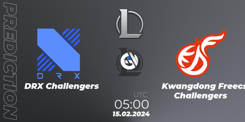 Prognoza DRX Challengers - Kwangdong Freecs Challengers. 15.02.2024 at 05:00, LoL, LCK Challengers League 2024 Spring - Group Stage