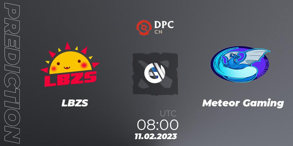 Prognoza LBZS - Meteor Gaming. 11.02.23, Dota 2, DPC 2022/2023 Winter Tour 1: CN Division II (Lower)