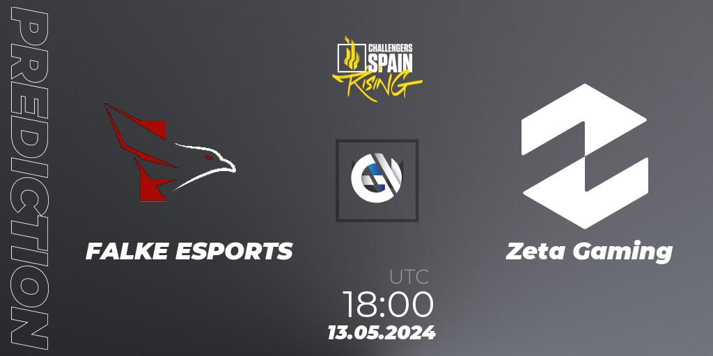 Prognoza FALKE ESPORTS - Zeta Gaming. 13.05.2024 at 18:00, VALORANT, VALORANT Challengers 2024 Spain: Rising Split 2