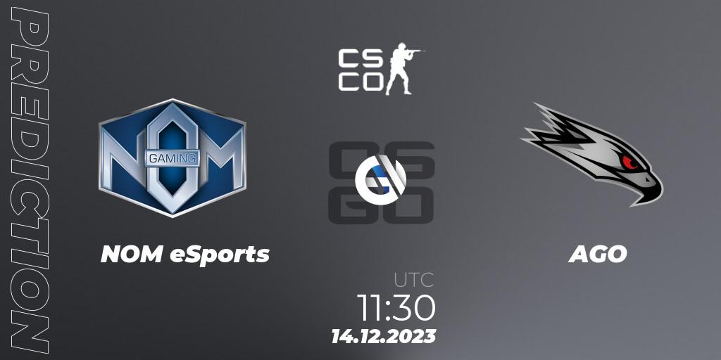 Prognoza NOM eSports - AGO. 15.12.23, CS2 (CS:GO), European Pro League Season 13: Division 2