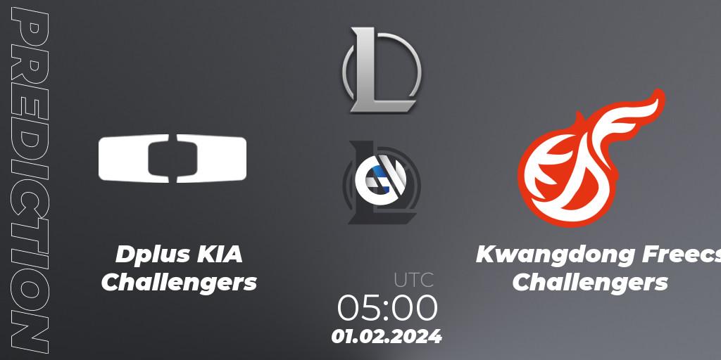 Prognoza Dplus KIA Challengers - Kwangdong Freecs Challengers. 01.02.2024 at 05:00, LoL, LCK Challengers League 2024 Spring - Group Stage