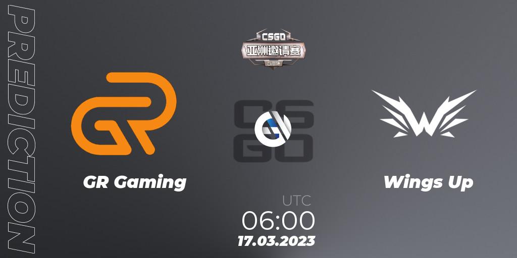 Prognoza GR Gaming - Wings Up. 17.03.23, CS2 (CS:GO), Baidu Cup Invitational #2