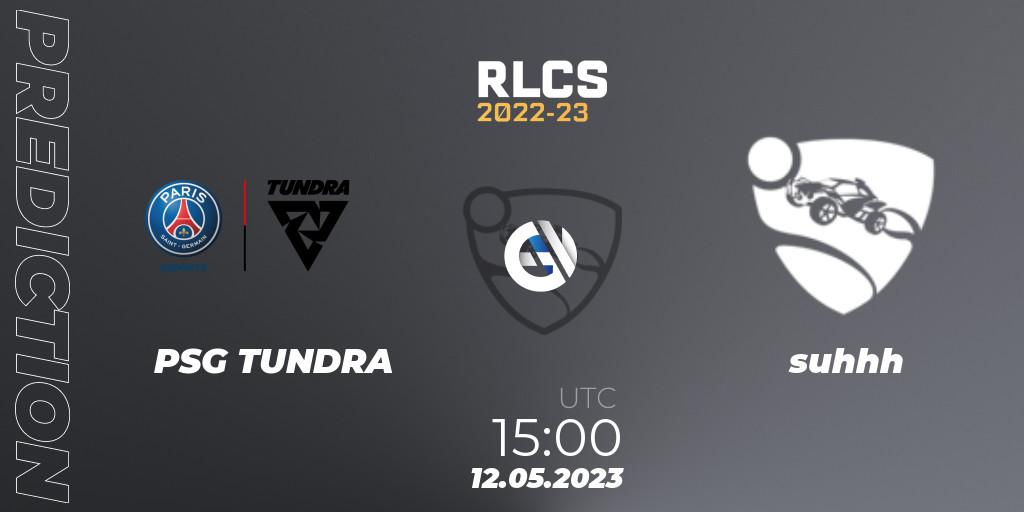 Prognoza PSG TUNDRA - suhhh. 12.05.2023 at 15:00, Rocket League, RLCS 2022-23 - Spring: Europe Regional 1 - Spring Open
