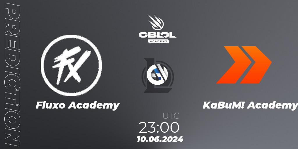 Prognoza Fluxo Academy - KaBuM! Academy. 10.06.2024 at 23:00, LoL, CBLOL Academy 2024