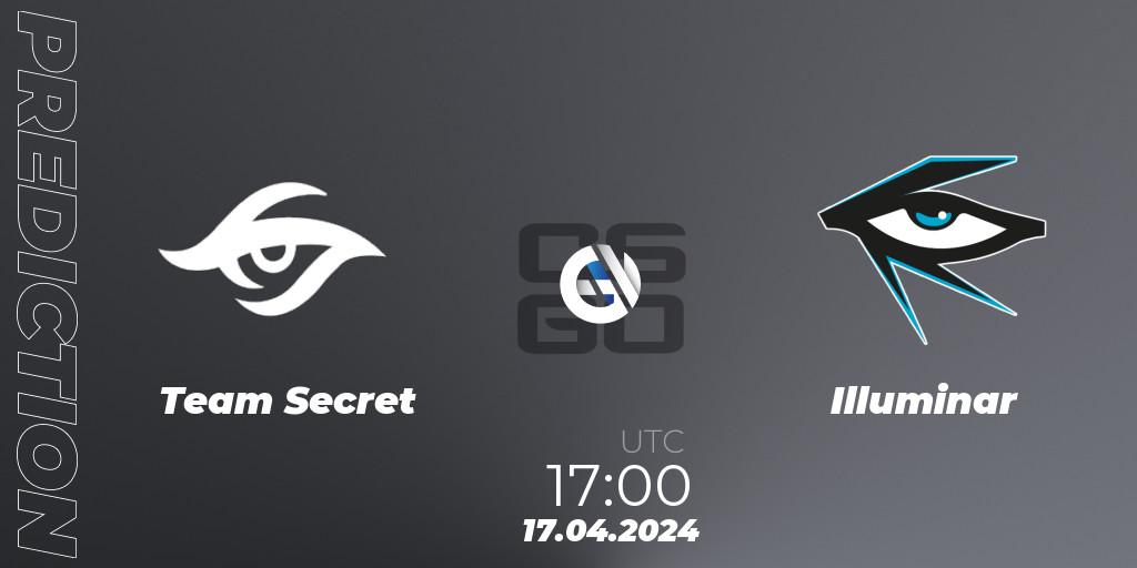 Prognoza Team Secret - Illuminar. 17.04.24, CS2 (CS:GO), CCT Season 2 Europe Series 1 Closed Qualifier