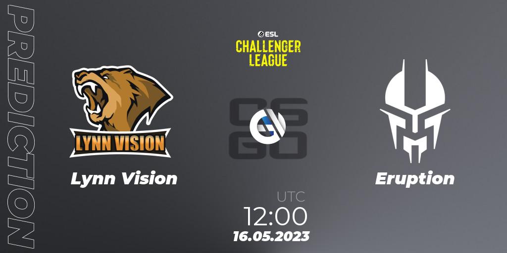 Prognoza Lynn Vision - Eruption. 16.05.2023 at 12:00, Counter-Strike (CS2), ESL Challenger League Season 45: Asia-Pacific