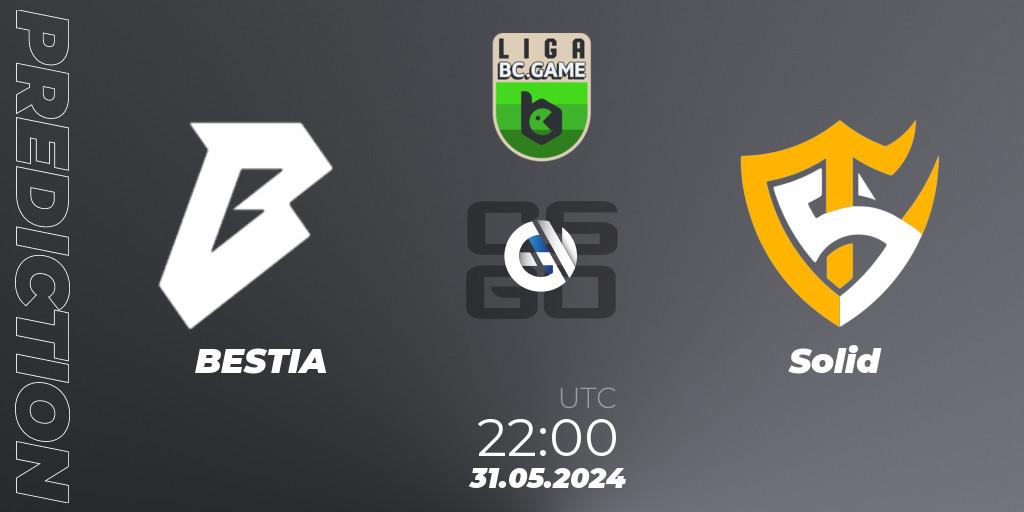 Prognoza BESTIA - Solid. 31.05.2024 at 22:00, Counter-Strike (CS2), Dust2 Brasil Liga Season 3