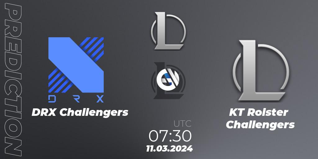 Prognoza DRX Challengers - KT Rolster Challengers. 11.03.24, LoL, LCK Challengers League 2024 Spring - Group Stage