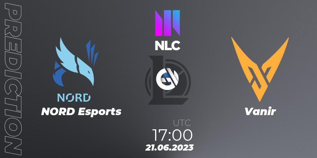Prognoza NORD Esports - Vanir. 21.06.2023 at 17:00, LoL, NLC Summer 2023 - Group Stage