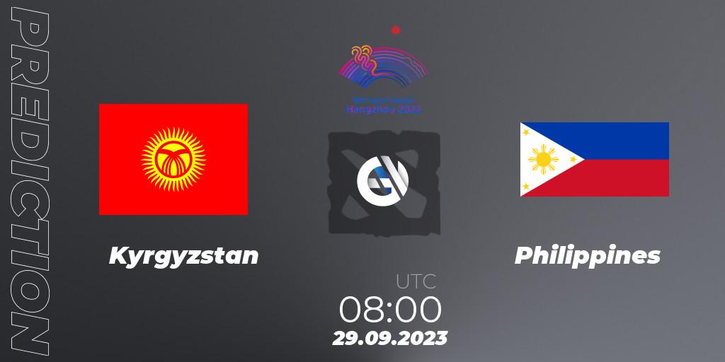 Prognoza Kyrgyzstan - Philippines. 29.09.2023 at 08:40, Dota 2, 2022 Asian Games