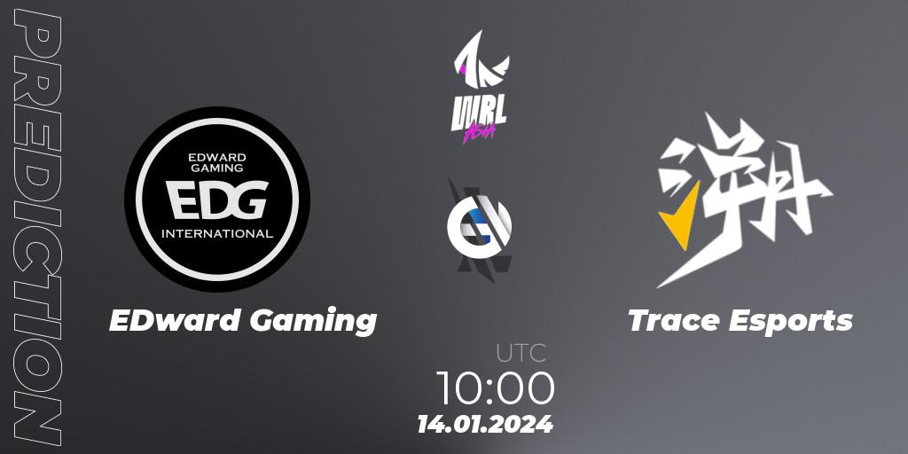 Prognoza EDward Gaming - Trace Esports. 14.01.2024 at 10:00, Wild Rift, WRL Asia 2023 - Season 2: China Conference